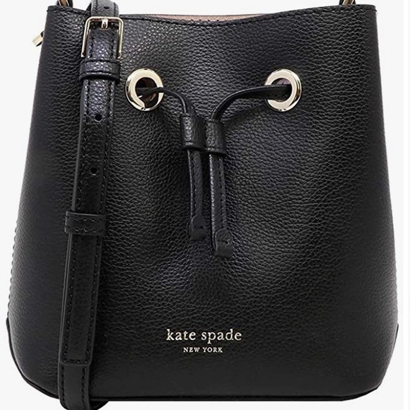 Kate Spade Leather Small Crossbody Bucket Bag